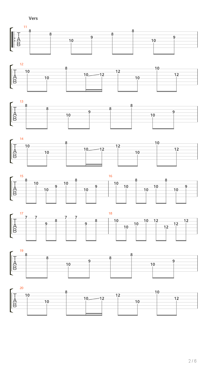 Nar Lyktorna Tands吉他谱