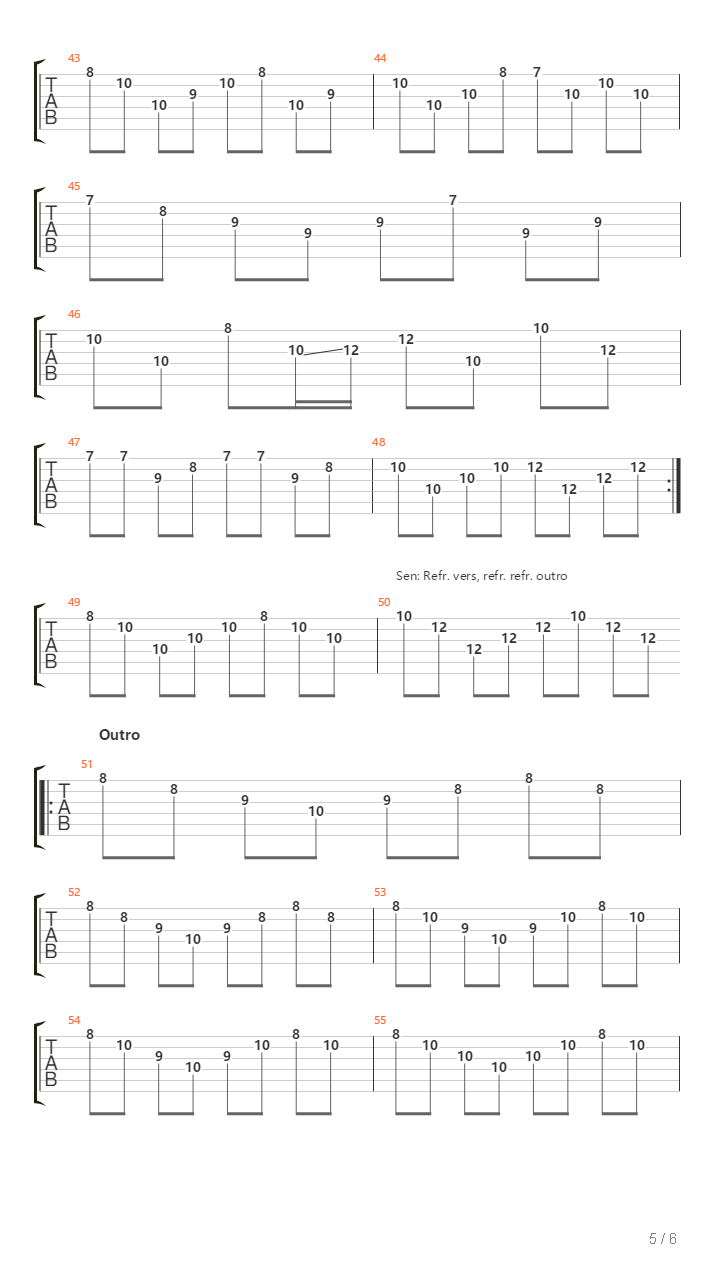 Nar Lyktorna Tands吉他谱