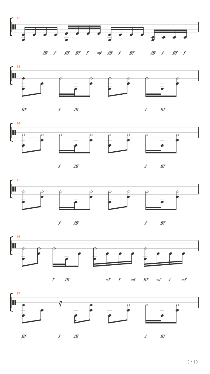 Dttfwd吉他谱