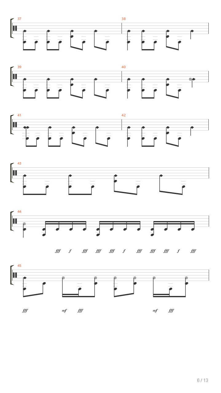 Dttfwd吉他谱