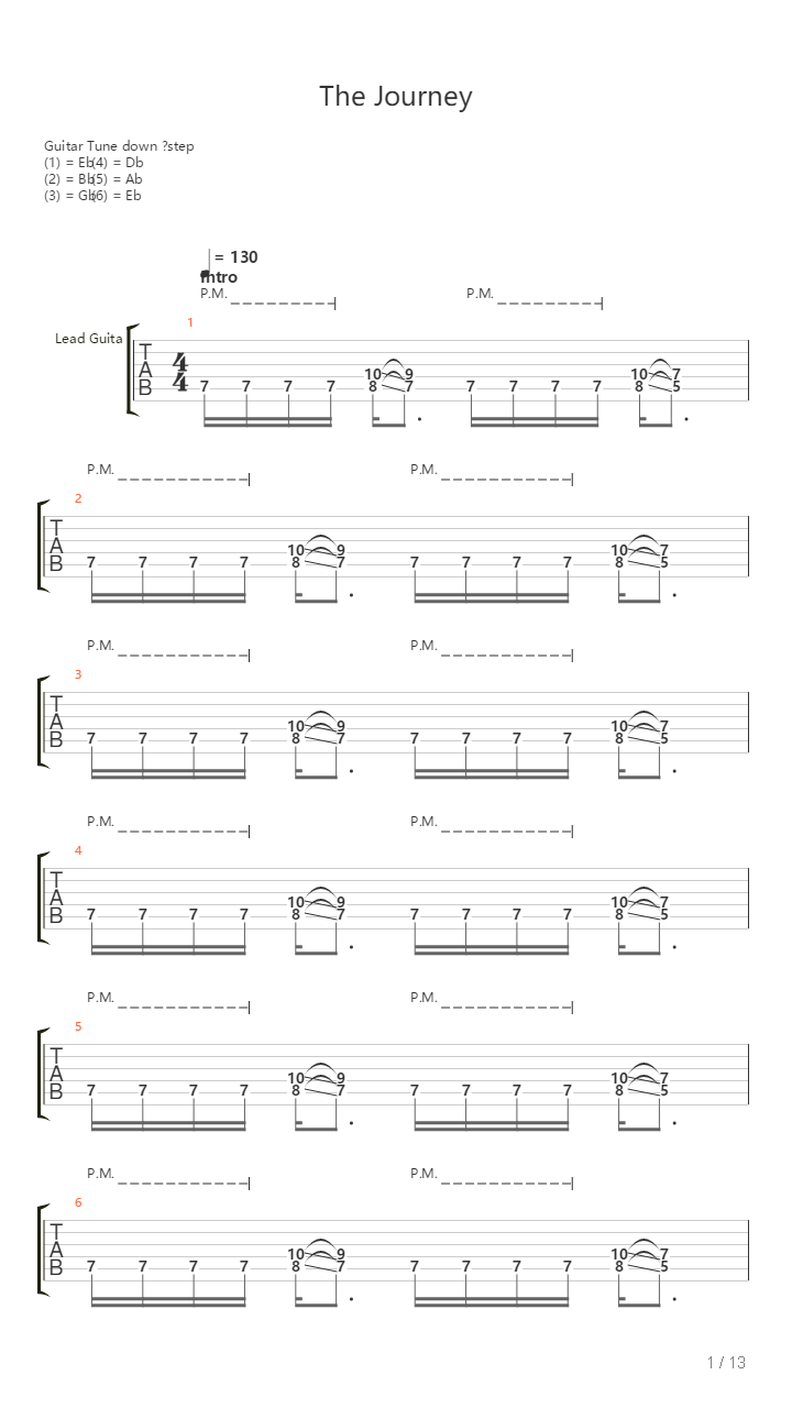 The Journey吉他谱