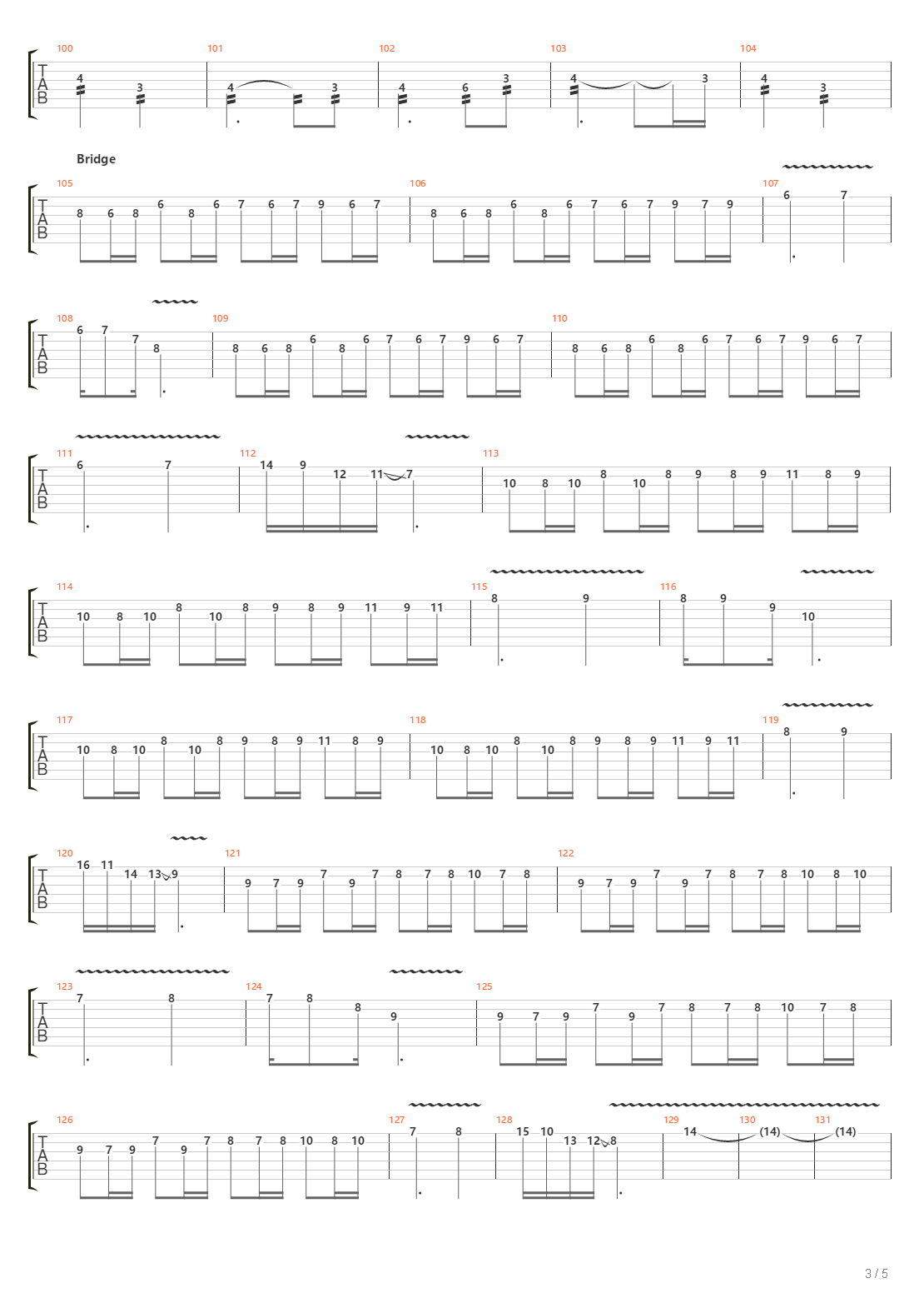 Passage Into Entropy吉他谱