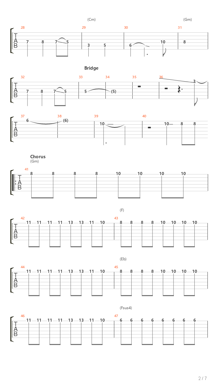 Fine Della Fiera吉他谱