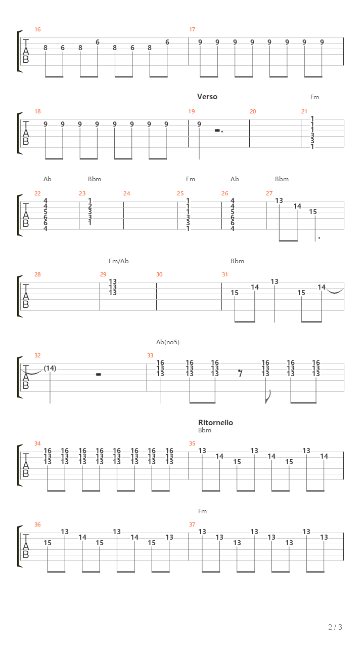 Viaggio In Cerchio吉他谱