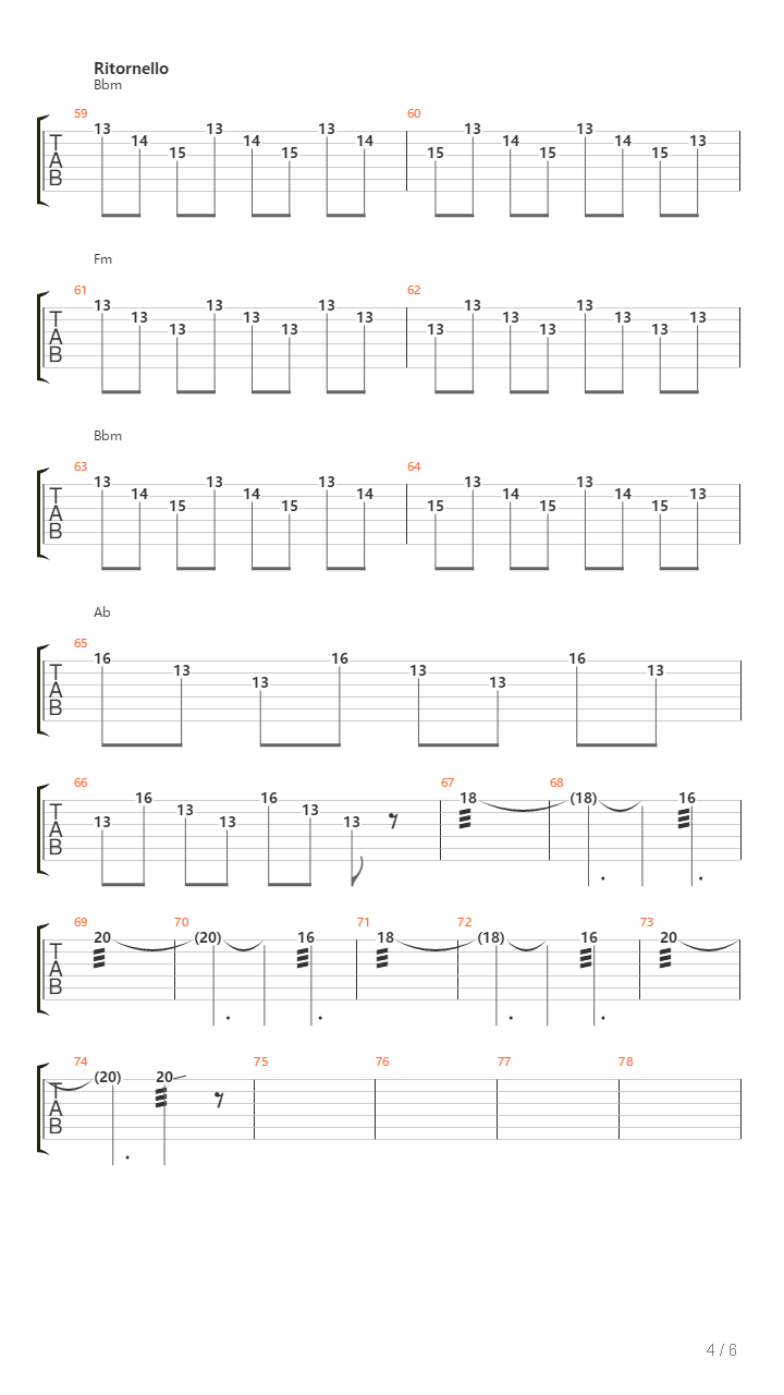 Viaggio In Cerchio吉他谱