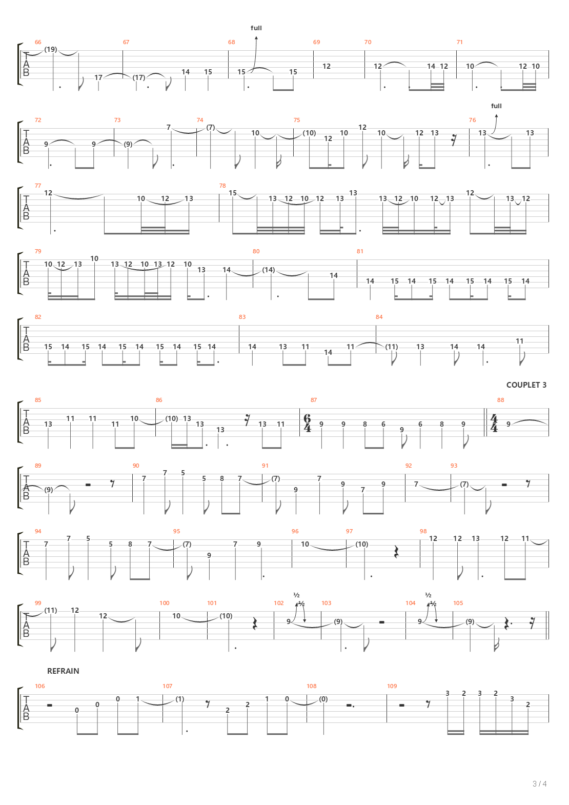 Tunnel Vision吉他谱