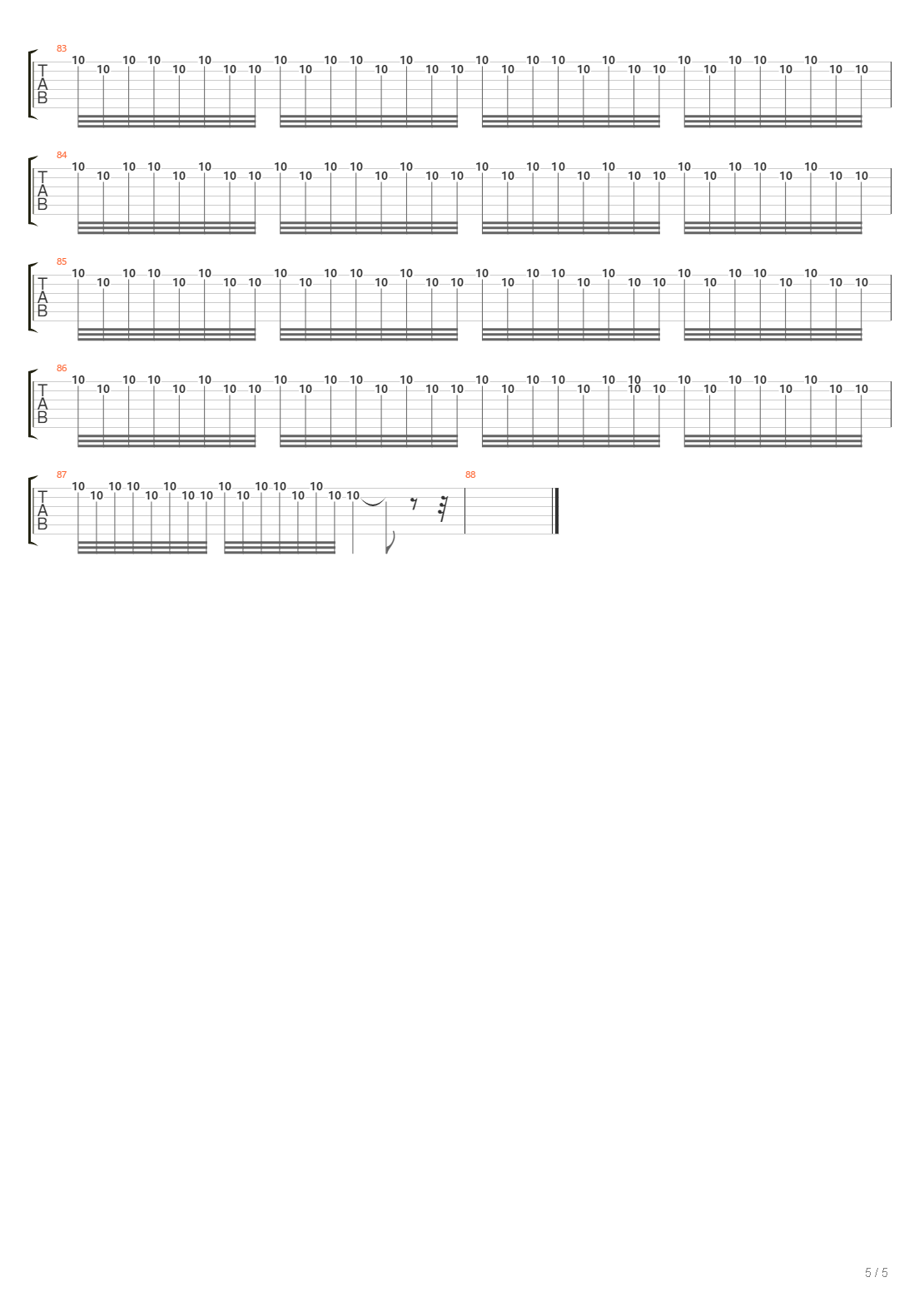 Unsolid Ground吉他谱