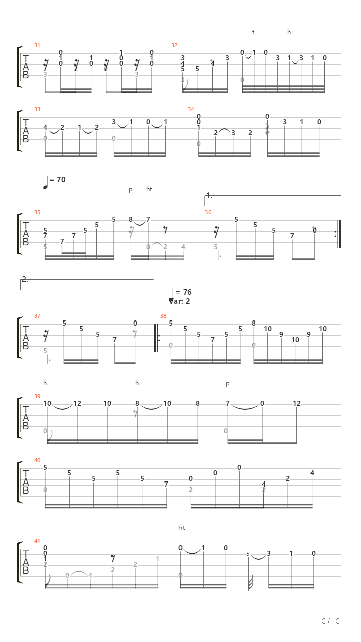 Johann Padovetz - Op 1吉他谱