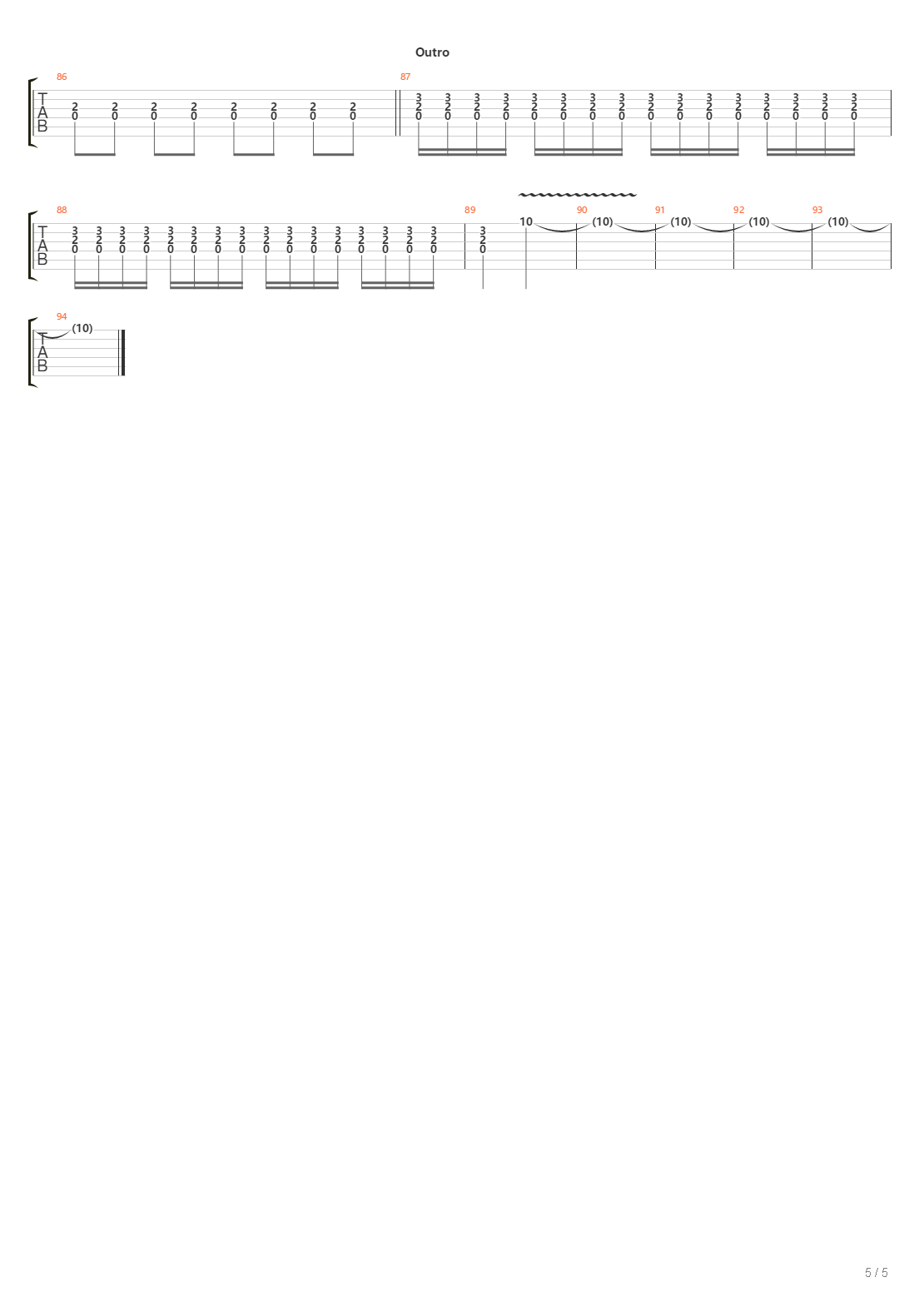 The Fox吉他谱