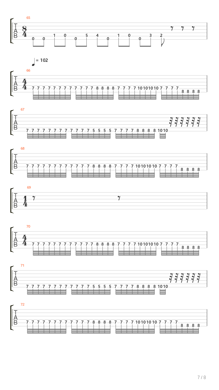 Detonation Deutschland吉他谱