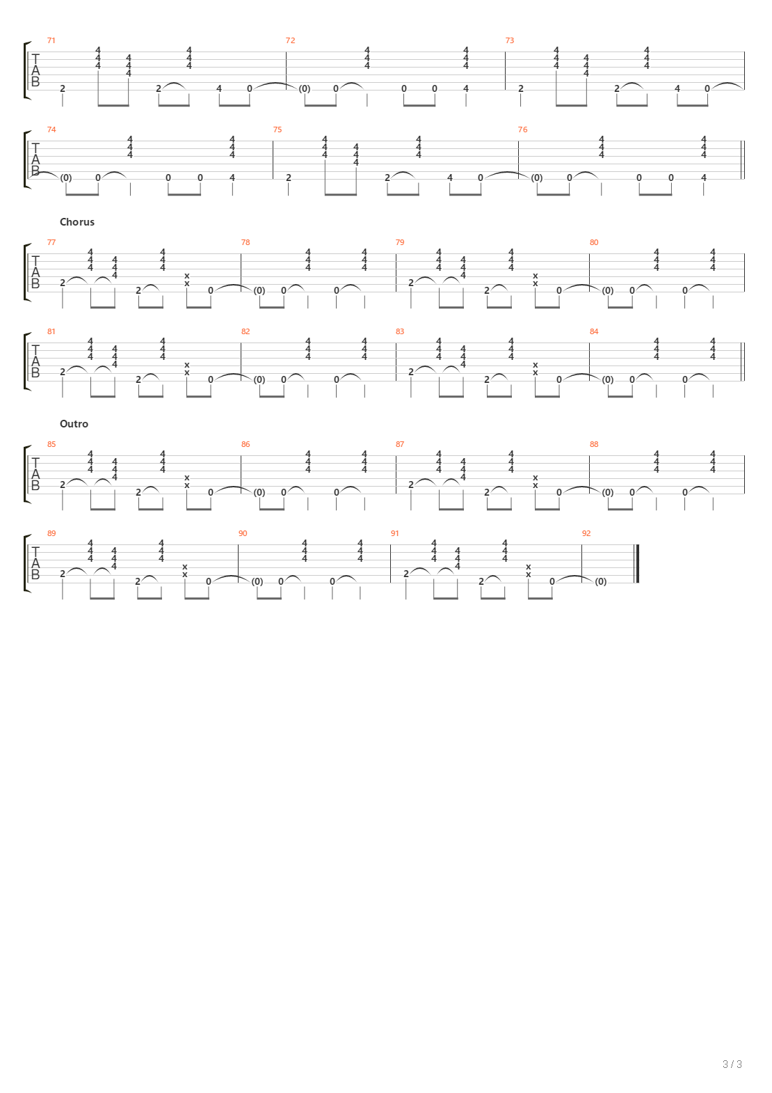 Pouring On Memory Lane吉他谱