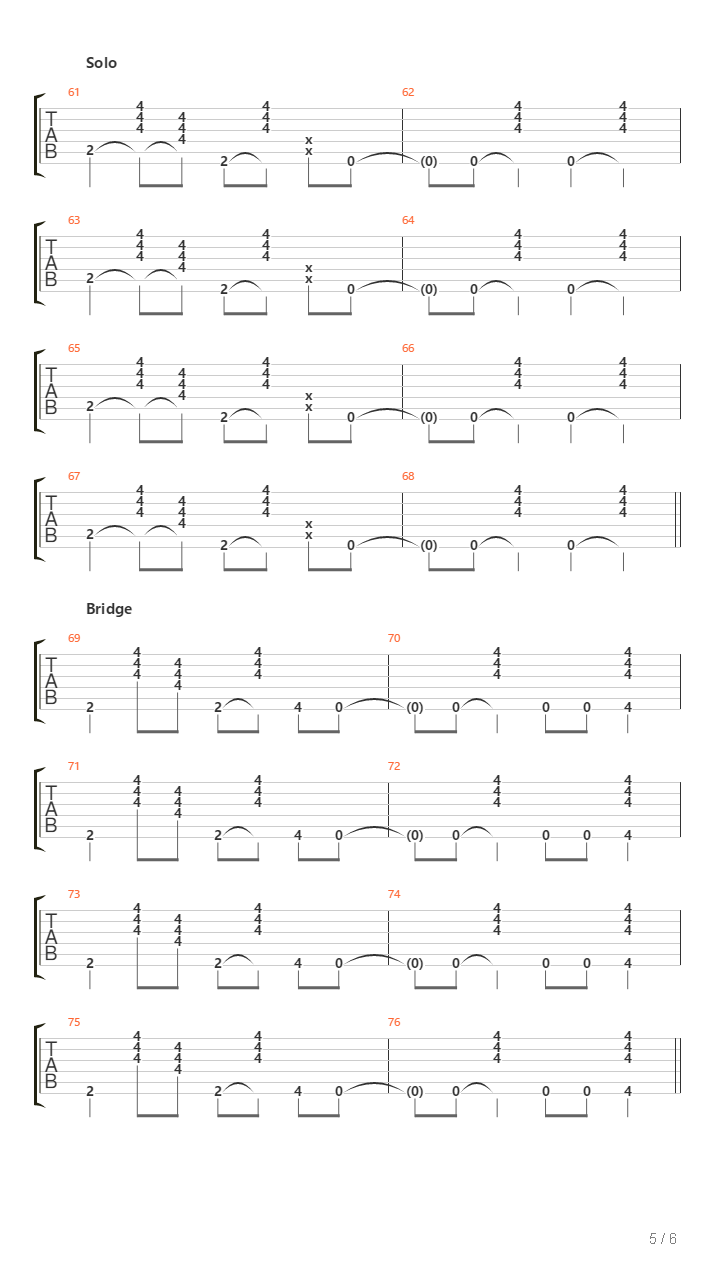 Pouring On Memory Lane吉他谱