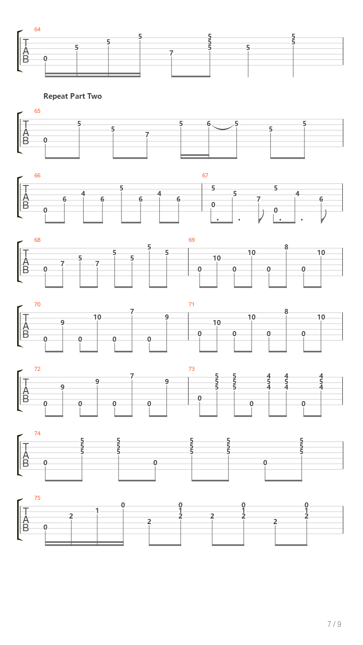 Train Of Thought吉他谱