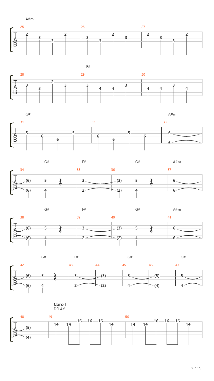 Abril吉他谱