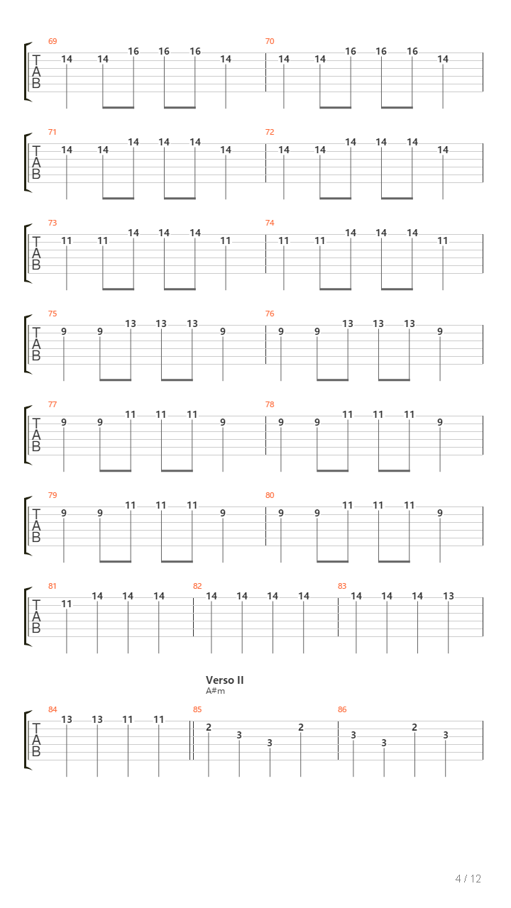 Abril吉他谱