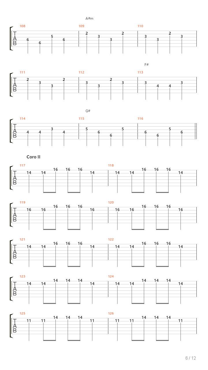 Abril吉他谱