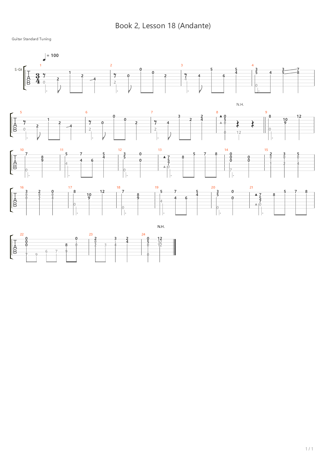 Book 2 Lesson 18吉他谱