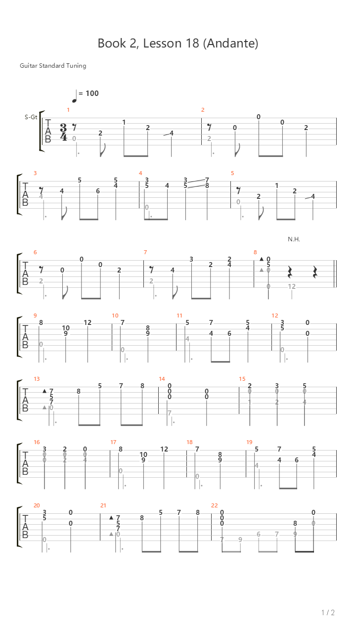 Book 2 Lesson 18吉他谱