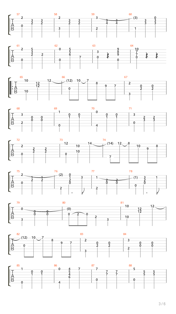 El Melodioso吉他谱