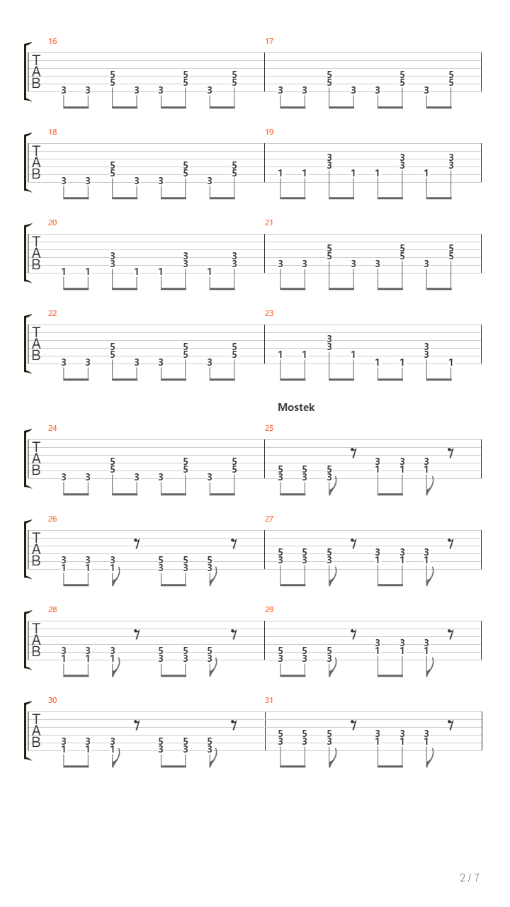 Klocki吉他谱