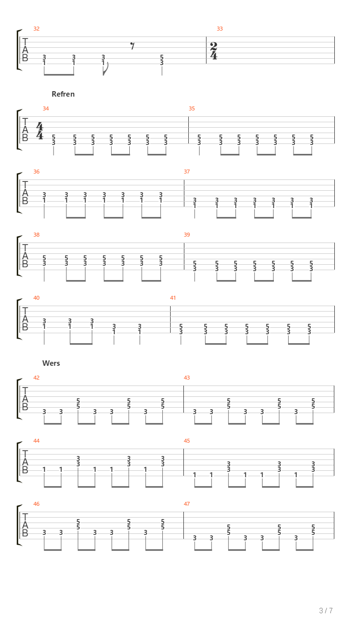 Klocki吉他谱