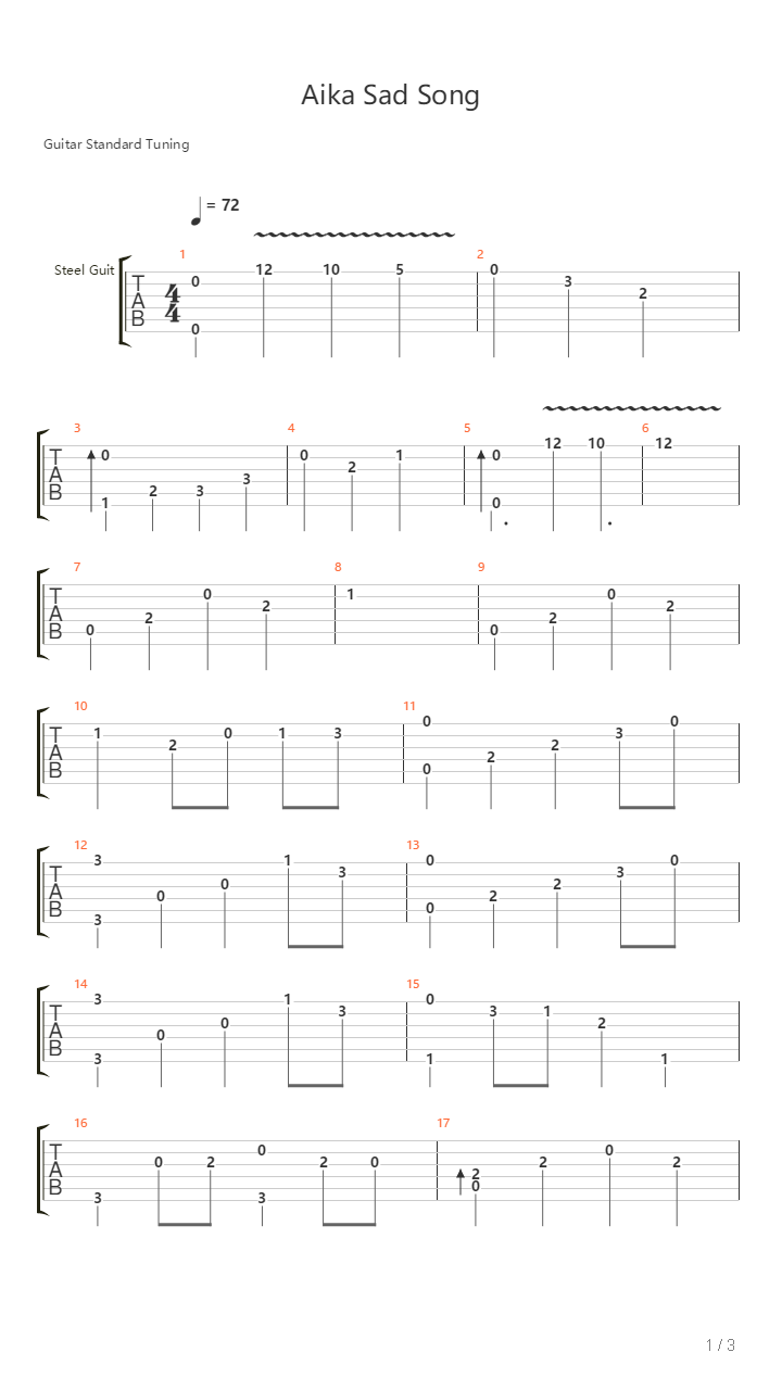 Aika吉他谱