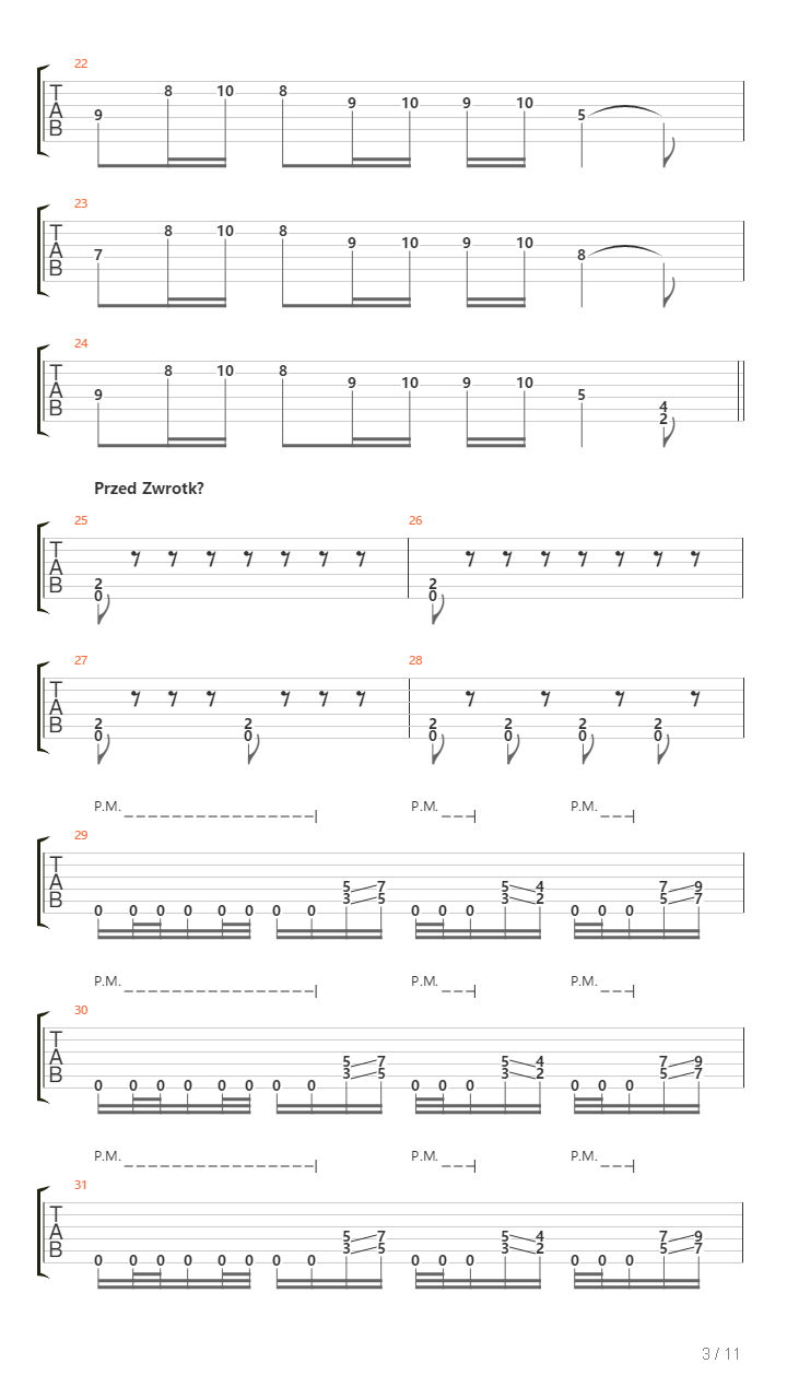 Dziewczyna W Cierniowej Koronie吉他谱