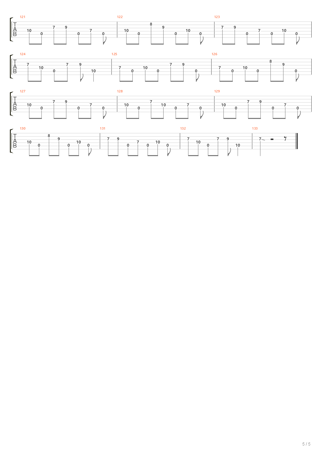 Horology吉他谱