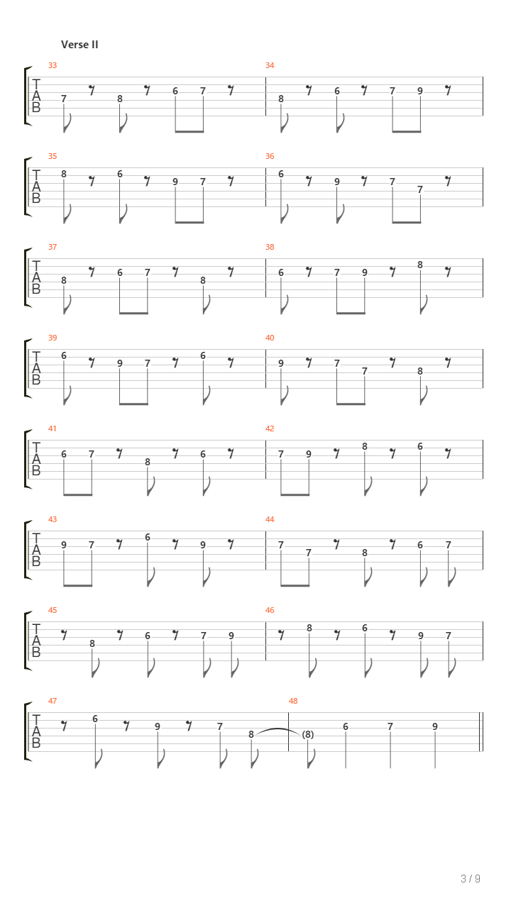 Horology吉他谱