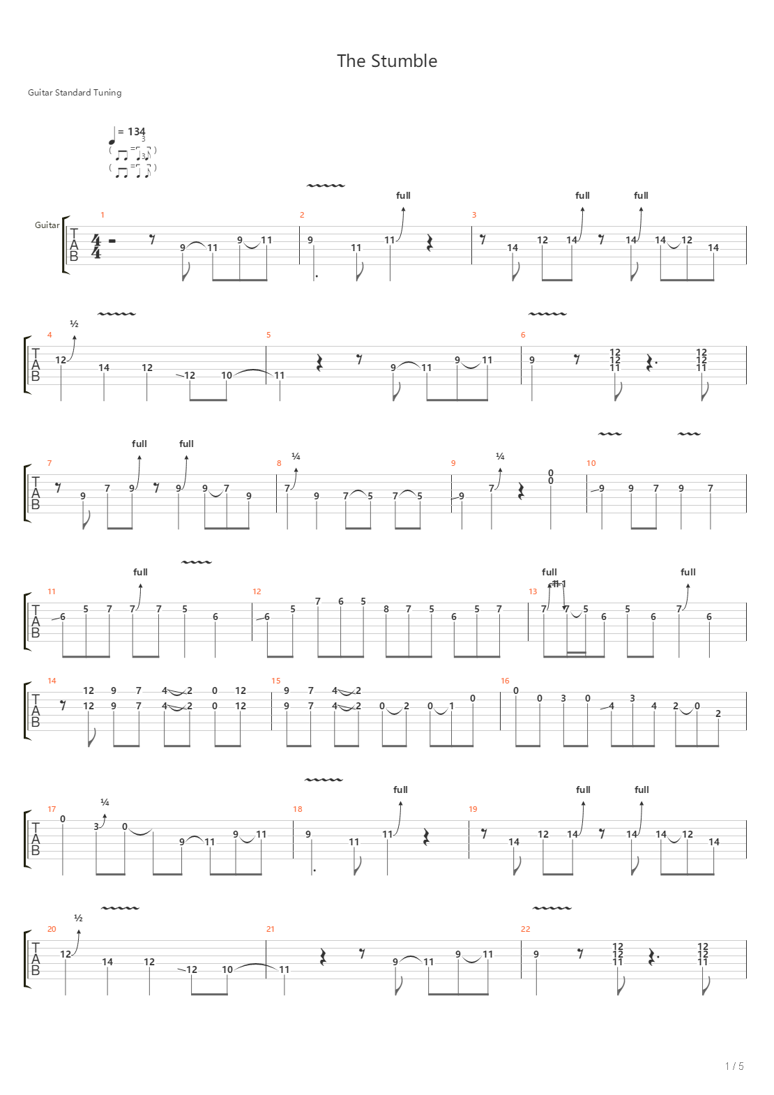The Stumble吉他谱