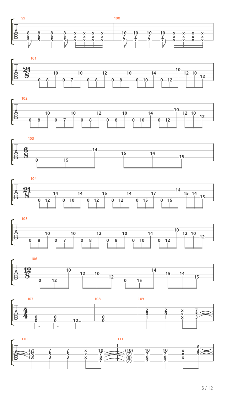 Norte Y Bravo吉他谱