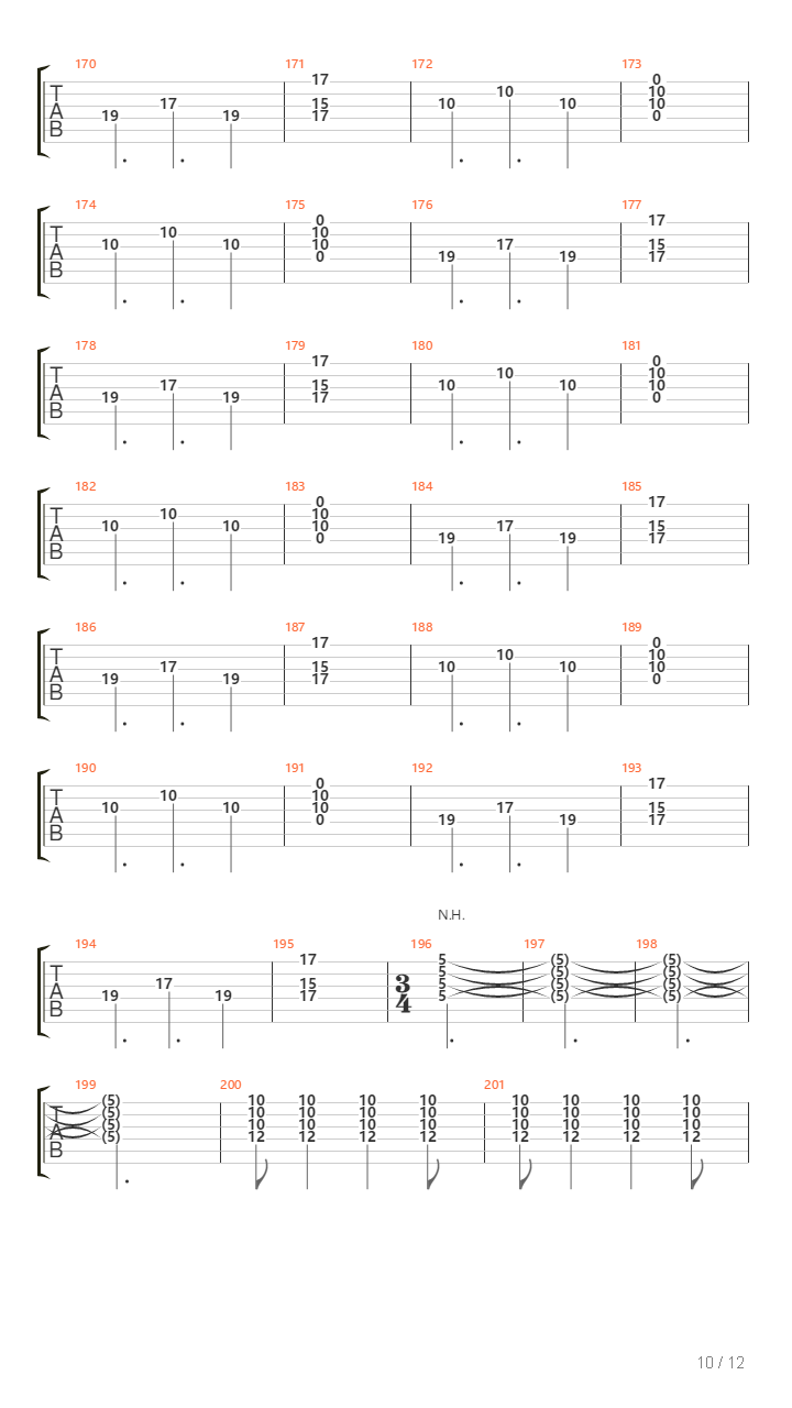 Norte Y Bravo吉他谱