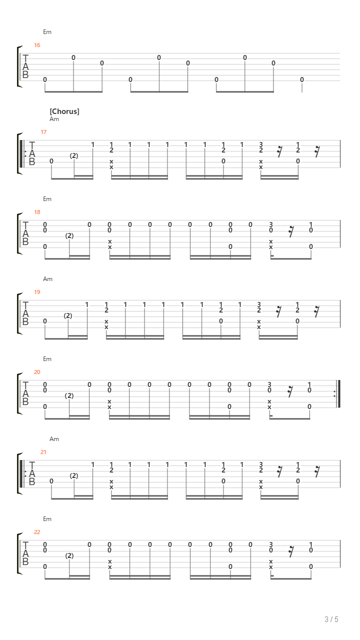 Tunnel Vision吉他谱