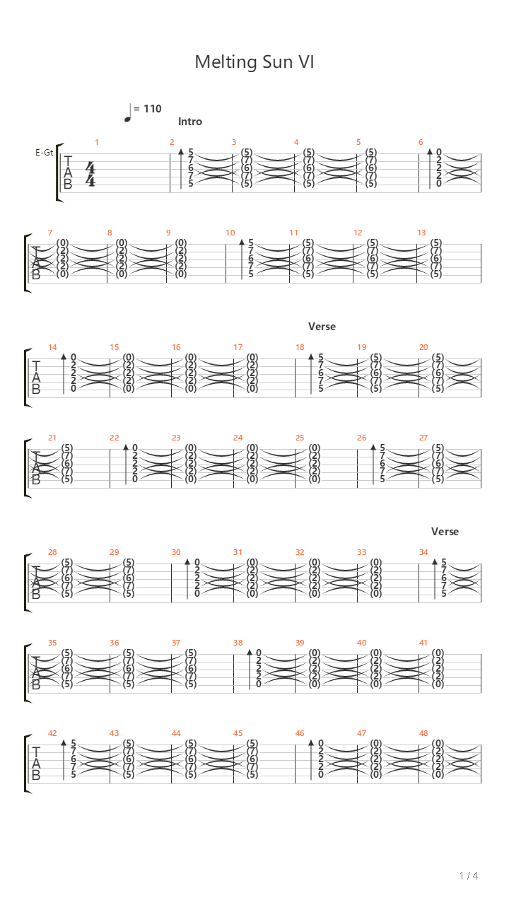 Melting Sun Vi Golden Mind吉他谱