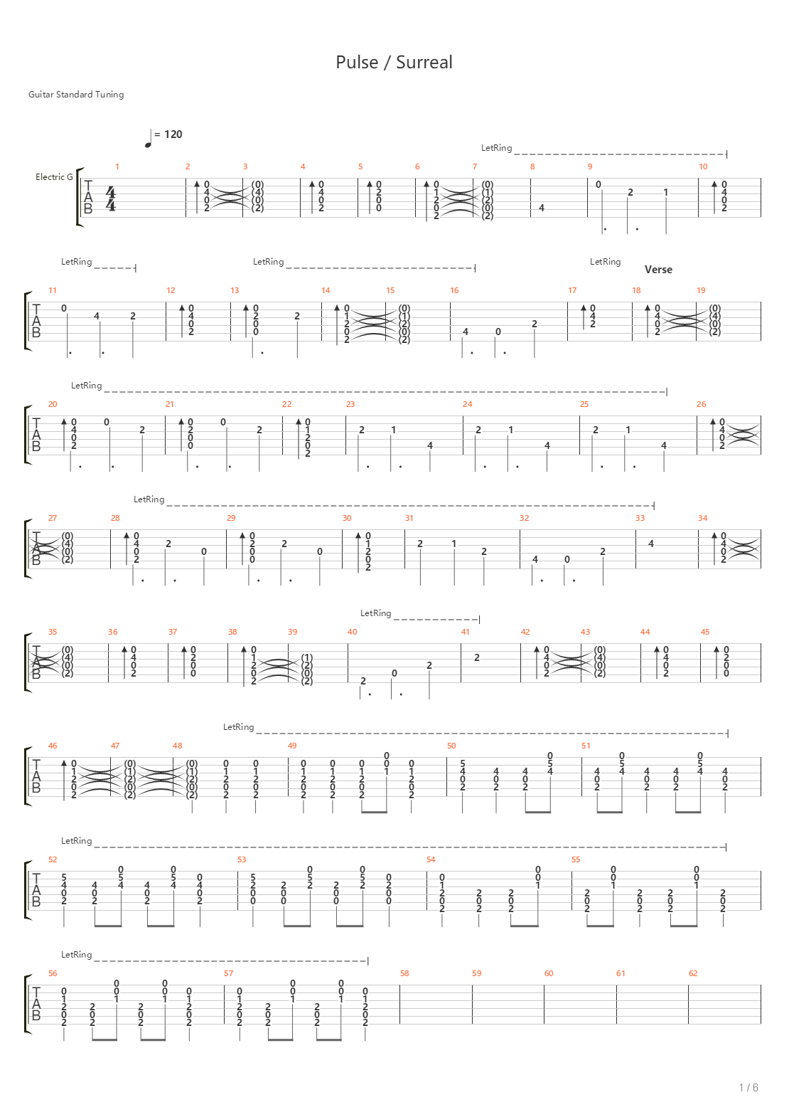 Pulse Surreal吉他谱