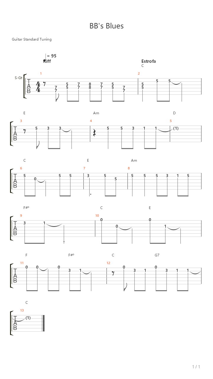 Bbs-Blues吉他谱