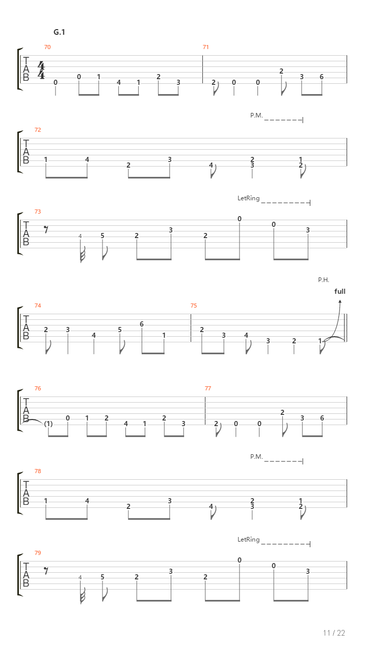 Cataclysm吉他谱