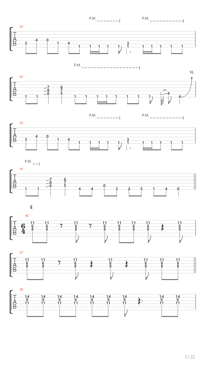 Cataclysm吉他谱