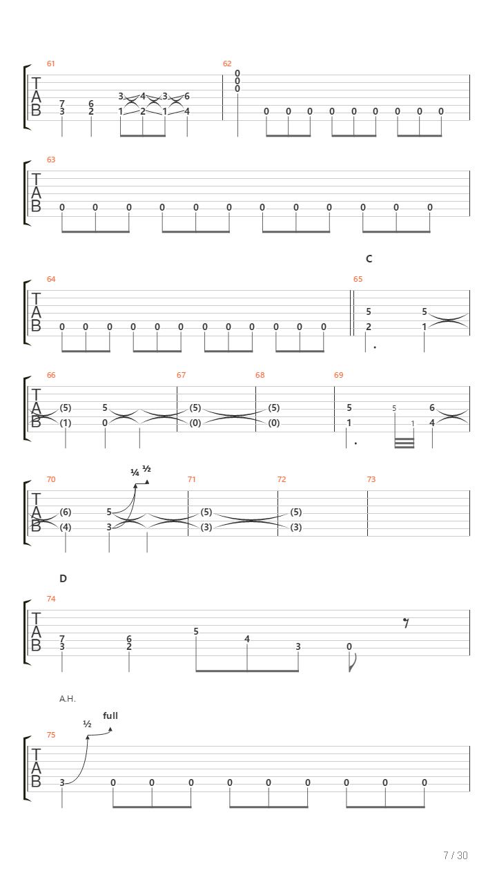 Terminus吉他谱