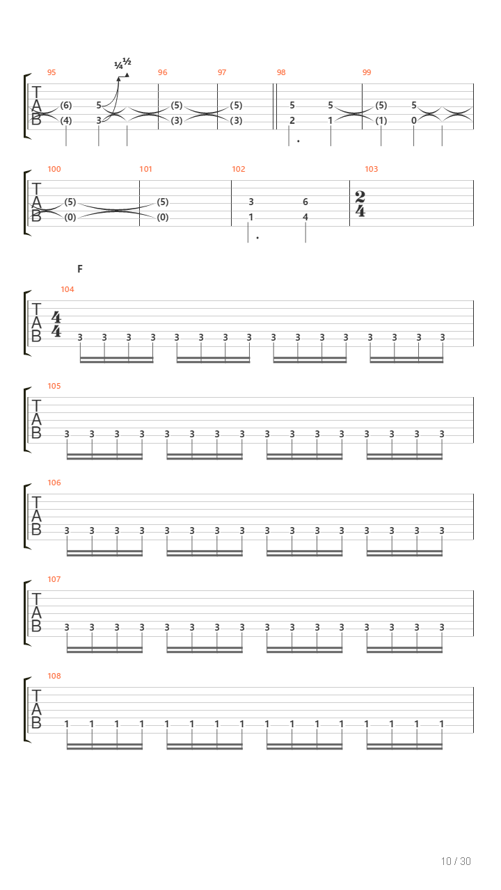 Terminus吉他谱