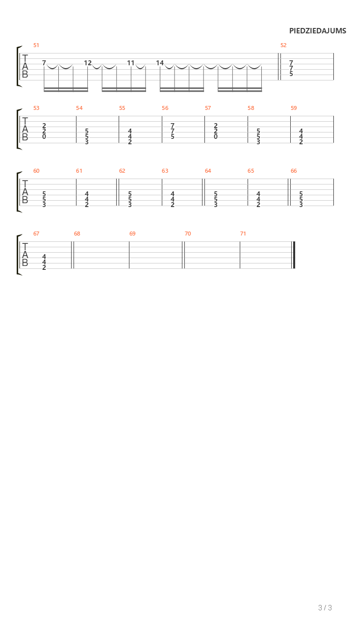 Laika Dziesma吉他谱