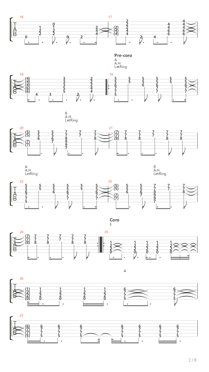 Bolero Falaz吉他谱