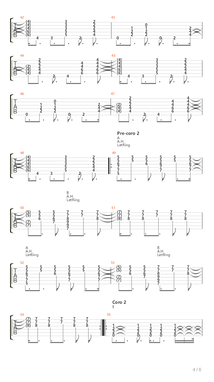 Bolero Falaz吉他谱