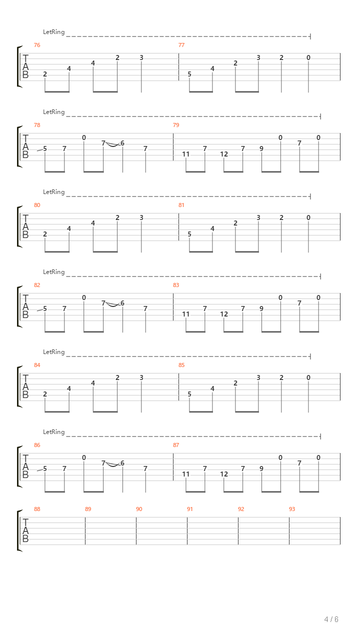 Turn吉他谱