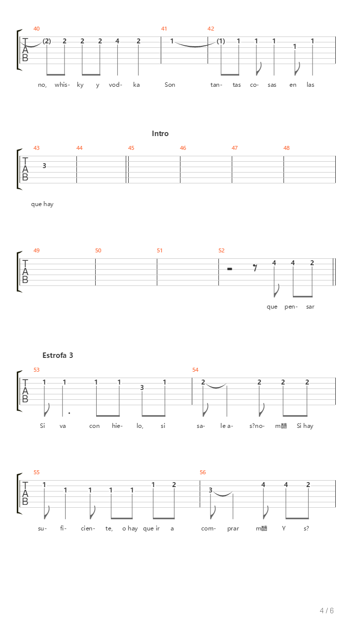 Malas Juntas吉他谱