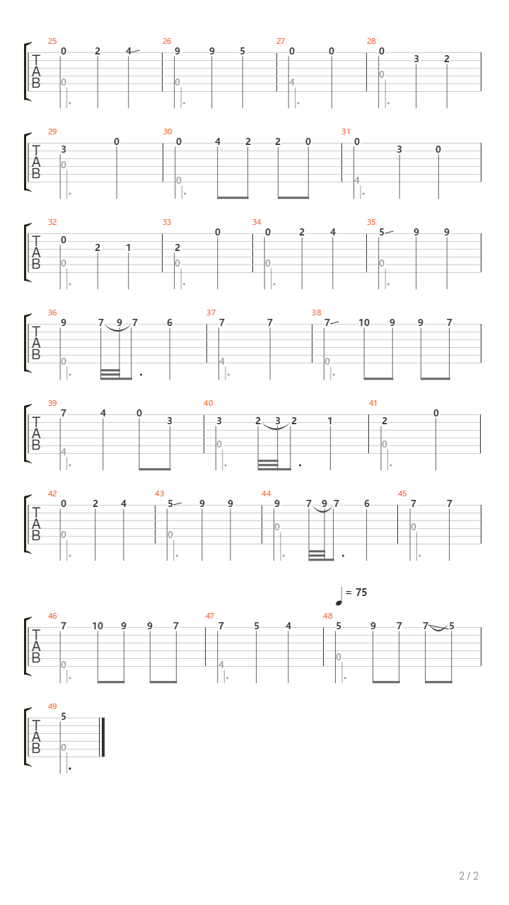 A Beginning吉他谱