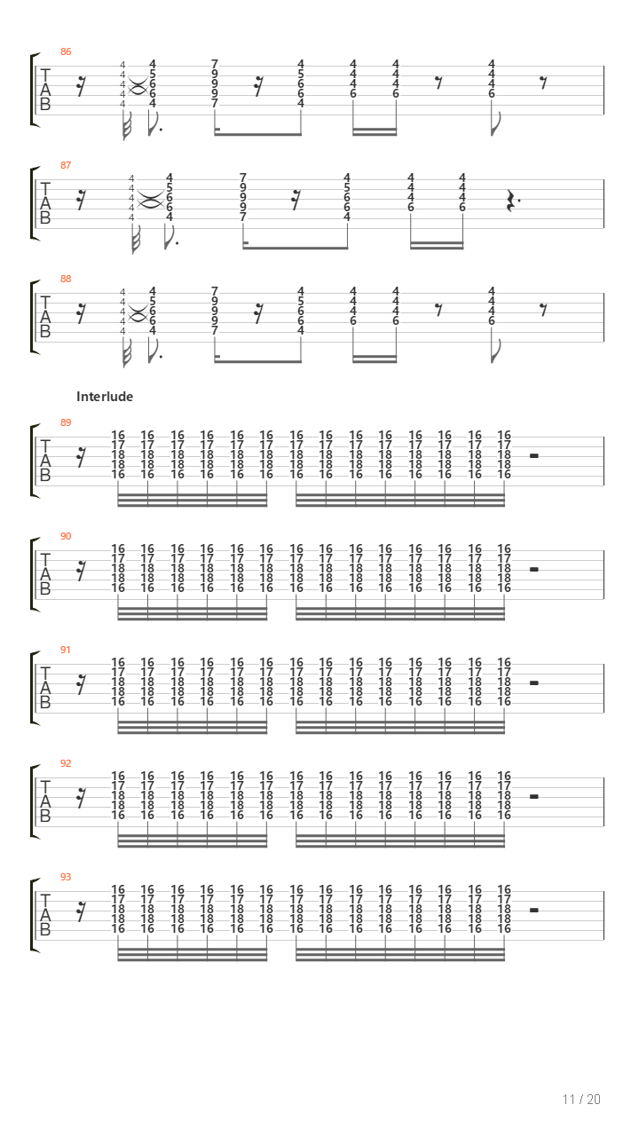 777-9311吉他谱