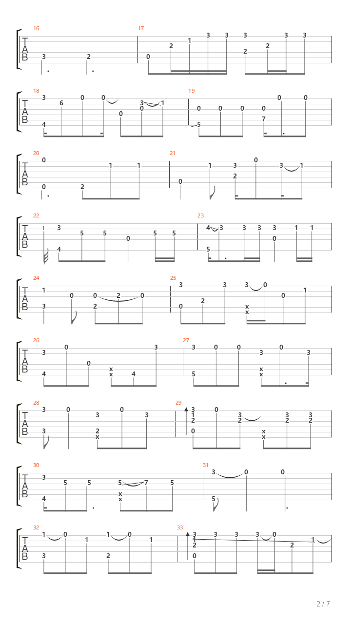 Burn吉他谱