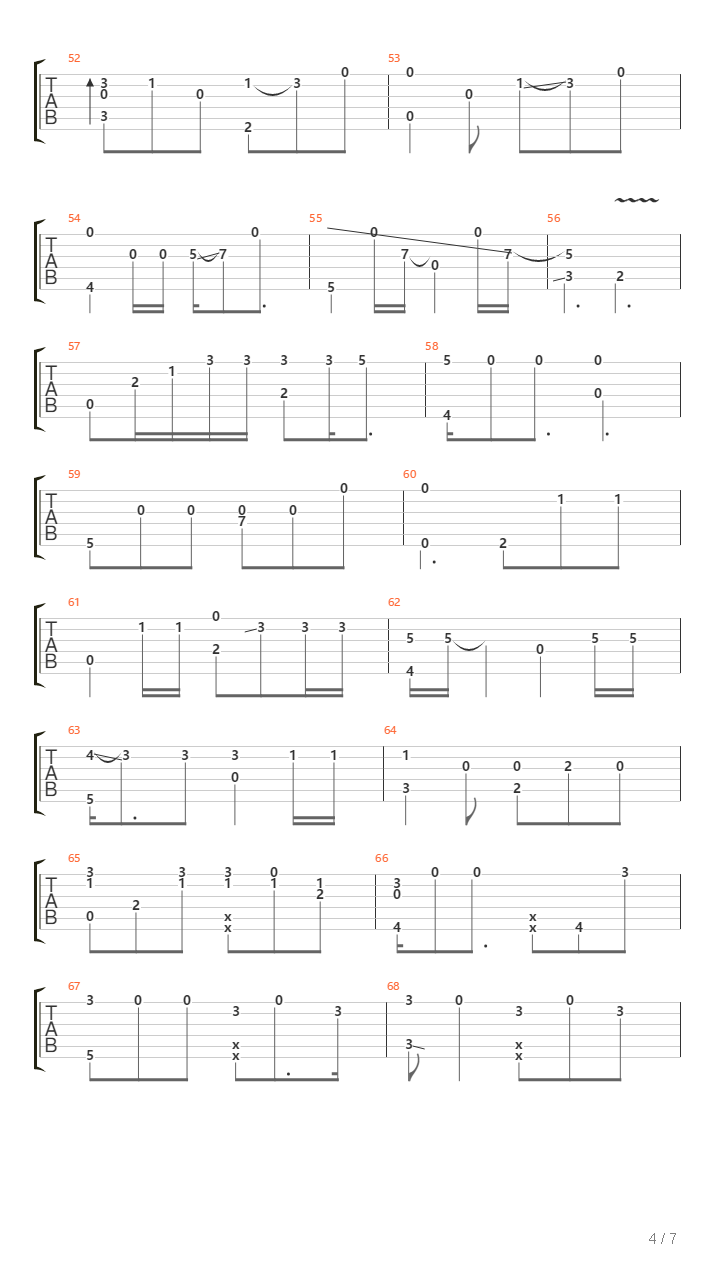 Burn吉他谱