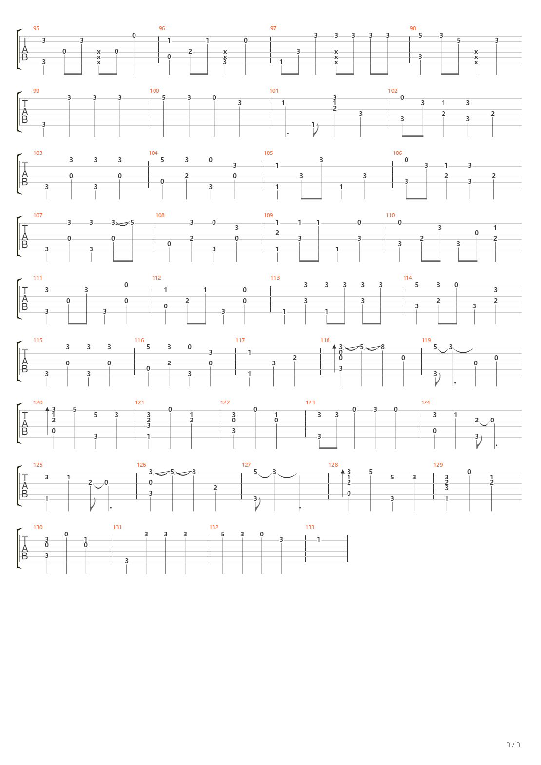 Final Song吉他谱